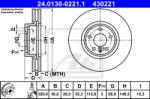 ATE Disc frana ATE 24.0130-0221.1 (24.0130-0221.1) - automobilus