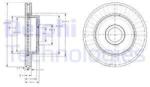 DELPHI Disc frana DELPHI BG3659 (BG3659) - automobilus
