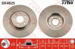 TRW Disc frana TRW DF4025 (DF4025) - automobilus