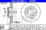 ATE Disc frana ATE 24.0122-0291.1 (24.0122-0291.1) - automobilus