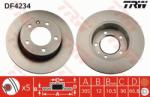 TRW Disc frana TRW DF4234 (DF4234) - automobilus