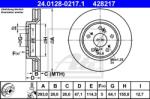 ATE Disc frana ATE 24.0128-0217.1 (24.0128-0217.1) - automobilus