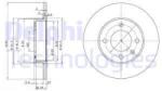 DELPHI Disc frana DELPHI BG2117 (BG2117) - automobilus