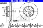 ATE Disc frana ATE 24.0125-0200.1 - automobilus