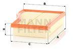 Mann-filter Filtru aer MANN-FILTER C 26 017 (C 26 017) - automobilus