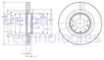 DELPHI Disc frana DELPHI BG9104 (BG9104) - automobilus