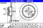 ATE Disc frana ATE 24.0109-0138.1 (24.0109-0138.1) - automobilus