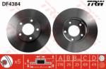 TRW Disc frana TRW DF4384 (DF4384) - automobilus