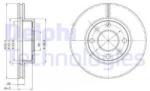 DELPHI Disc frana DELPHI BG4195 (BG4195) - automobilus