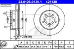 ATE Disc frana ATE 24.0126-0130.1 (24.0126-0130.1)