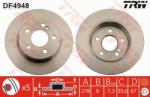 TRW Disc frana TRW DF4948 (DF4948) - automobilus