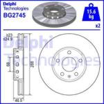 DELPHI Disc frana DELPHI BG2745 (BG2745) - automobilus