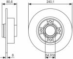 Bosch Disc frana BOSCH 0 986 479 S37 (0 986 479 S37) - automobilus