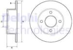 DELPHI Disc frana DELPHI BG2343 (BG2343) - automobilus