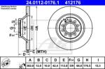 ATE Disc frana ATE 24.0112-0176.1 (24.0112-0176.1) - automobilus