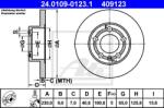 ATE Disc frana ATE 24.0109-0123.1 (24.0109-0123.1) - automobilus
