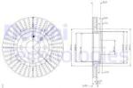 DELPHI Disc frana DELPHI BG2636 (BG2636) - automobilus