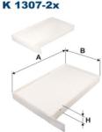FILTRON Filtru, aer habitaclu FILTRON K 1307-2x (K 1307-2x)