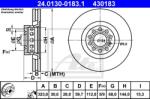 ATE Disc frana ATE 24.0130-0183.1 (24.0130-0183.1)