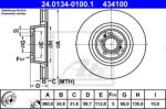 ATE Disc frana ATE 24.0134-0100.1 (24.0134-0100.1)