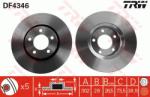 TRW Disc frana TRW DF4346 (DF4346) - automobilus