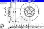 ATE Disc frana ATE PowerDisc 24.0325-0197.1 (24.0325-0197.1)