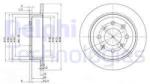 DELPHI Disc frana DELPHI BG2538 (BG2538) - automobilus