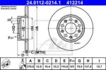 ATE Disc frana ATE 24.0112-0214.1 - automobilus