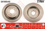 TRW Disc frana TRW DF4954S - automobilus