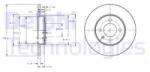 DELPHI Disc frana DELPHI BG2454 (BG2454) - automobilus