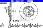 ATE Disc frana ATE 24.0124-0222.1 (24.0124-0222.1)