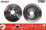 TRW Disc frana TRW DF4353 (DF4353) - automobilus