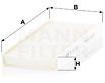 Mann-filter Filtru, aer habitaclu MANN-FILTER CU 25 010-2 (CU 25 010-2)