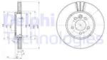 DELPHI Disc frana DELPHI BG3503 (BG3503) - automobilus