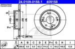 ATE Disc frana ATE 24.0109-0158.1 (24.0109-0158.1) - automobilus