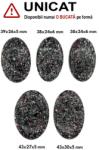  Cabochon din Biotit cu Spinel Rosu Oval - 38-43 x 24-30 x 5-6 mm