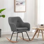 vidaXL Scaun balansoar, gri deschis, material textil (289527) Balansoar