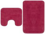 vidaXL Set covorașe baie, 2 buc. , textil, fucsia (133234) - vidaxl Covor baie