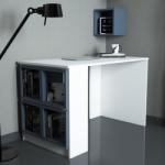 Hommy Craft Box fehér-kék íróasztal 120 x 65 x 75 cm (845HCT3816)