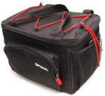 Spyral Tour 12 egy részes csomagtartó táska, 12L, 30x23x20 cm, 2 oldalsó zsebbel, vállpánttal, fekete