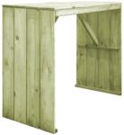 vidaXL Masă de bar, 130 x 60 x 110 cm, lemn de pin tratat (44900)