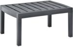 vidaXL Masă de grădină, antracit, 78 x 55 x 38 cm, plastic (48815)
