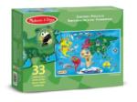 Melissa & Doug - Пъзел за под - Карта на света - 33 части (10446)