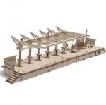 UGears - 3D Дървен пъзел гара (70013)
