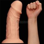 Lovetoy -King Sized Realistic Curved Dildo Flesh 23 x 6.5cm Dildo