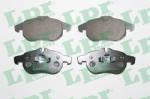 LPR set placute frana, frana disc LPR 05P814 (05P814)