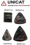  Cabochon din Jasp Heliotrop Picatura - Dreptunghi - 28-47 x 28-43 x 6-7 mm