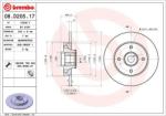 BREMBO Disc frana BREMBO PRIME LINE - With Bearing Kit 08. D205.17 (08.D205.17)