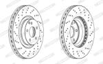 FERODO Disc frana FERODO PREMIER Coat+ disc DDF1769C-1 (DDF1769C-1)