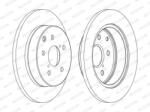 FERODO Disc frana FERODO PREMIER DDF1846C (DDF1846C)